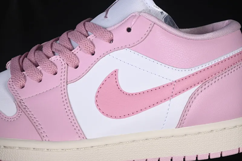 All categories Air Jordan Jordan series basketball shoes Air Jordan 1 Low Air Jordan 1 Low AJ1 Joe 1 white and pink low-top retro culture basketball shoes DC0774-607